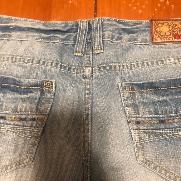 Bongo jean shorts size 15 blue denim distressed - Picture 6 of 11